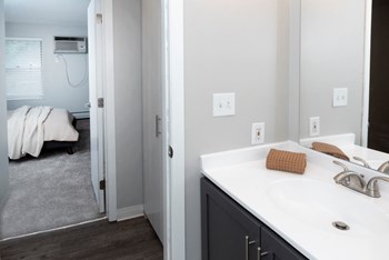Bright Bathroom at Audenn Apartments, Minnesota, 55438 - Photo Gallery 9