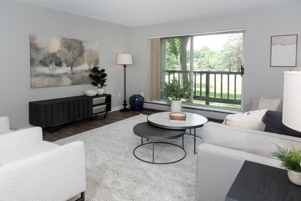 Modern Living Room at Audenn Apartments, Bloomington, 55438