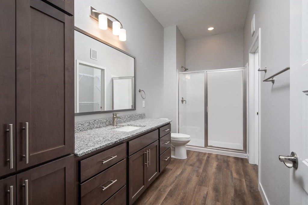 Bathroom With Bathtub at The Edison at Maple Grove, Maple Grove, MN