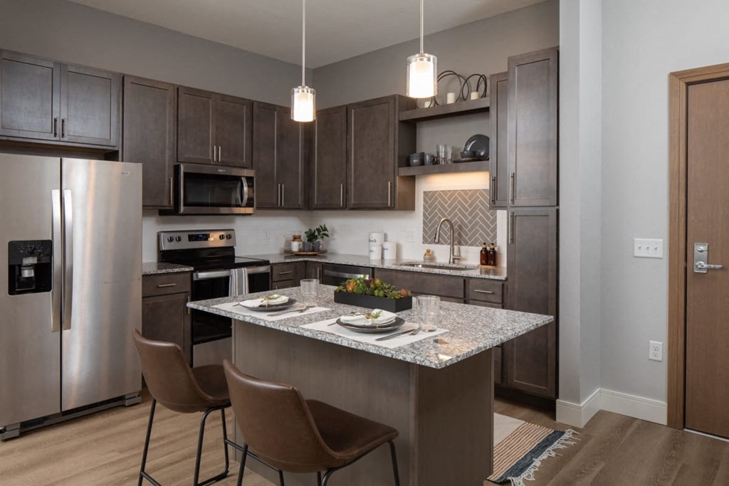 Gourmet Kitchen Gourmet Kitchen at The Edison at Rice Creek I and II, Shoreview Minnesota