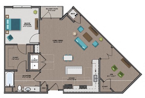 Dodge Floor Plan at The Edison at Rice Creek I and II, Shoreview, MN 55126