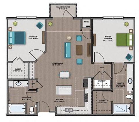Dyson Floor Plan at The Edison at Rice Creek I and II, Minnesota, 55126
