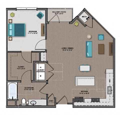 Fulton Floor Plan at The Edison at Rice Creek I and II, Minnesota