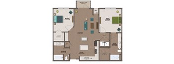 Tesla Floor Plan at The Edison at Rice Creek I and II, Minnesota, 55126