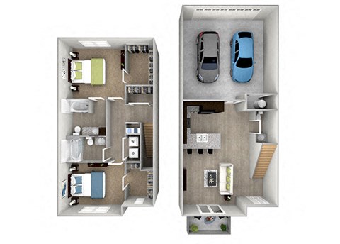 Walker Floor Plan at The Edison at Rice Creek I and II, Shoreview, 55126