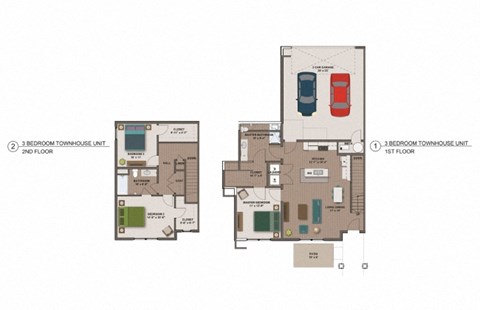 Tesla II Floor Plan at The Edison at Rice Creek I and II, Minnesota
