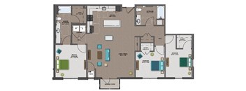 Woods III Floor Plan at The Edison at Rice Creek I and II, Shoreview, MN