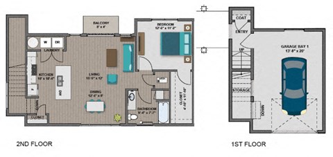 Morgan Floor Plan at The Edison at Spirit, Minnesota