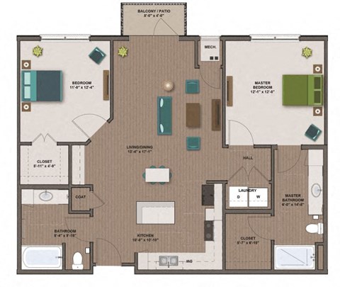 Tesla Floor Plan at The Edison at Spirit, Lakeville, MN 55044