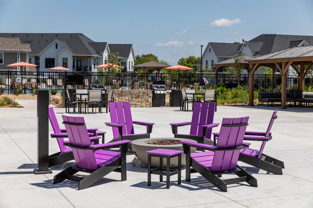Firepit Patio at The Edison at Woodbury, Minnesota, 55129