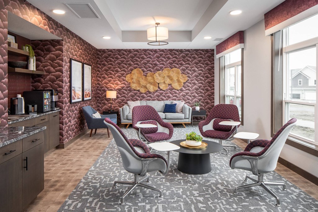 Community Lounge at The Edison at Woodbury, Minnesota