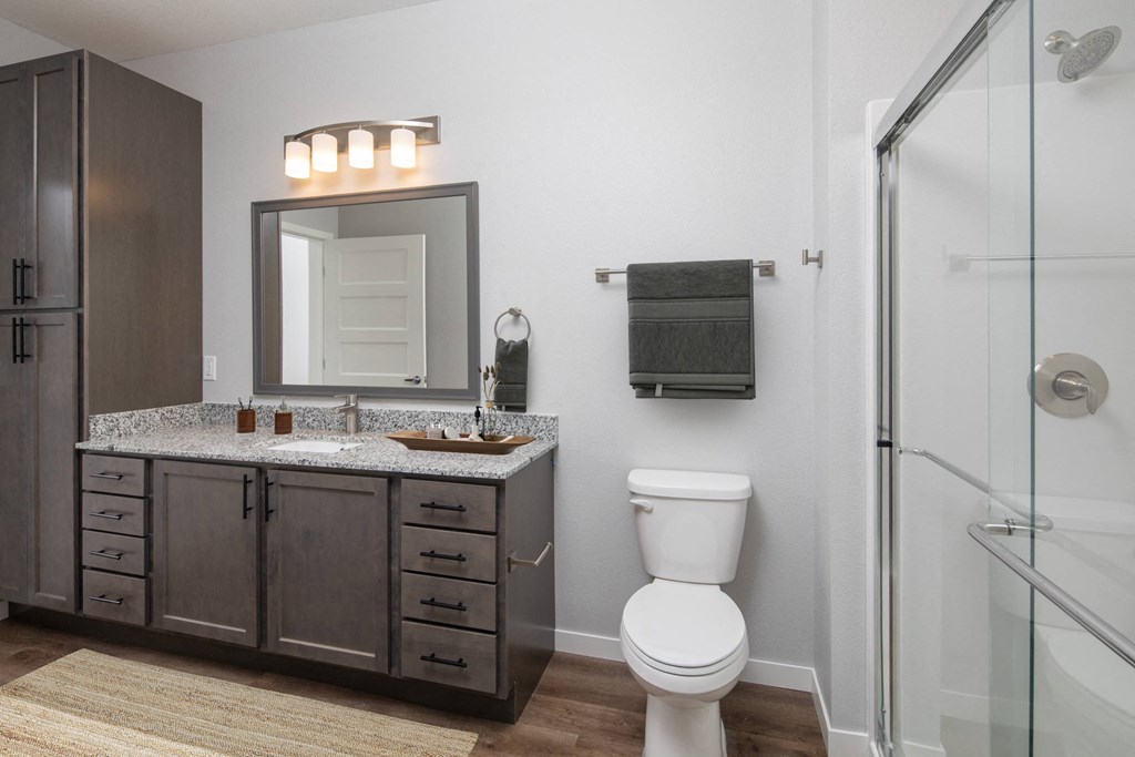 Luxurious Bathroom at The Edison at Woodbury, Woodbury, MN