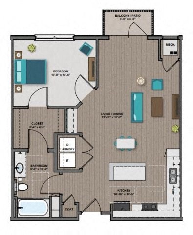 Ford Floor Plan at The Edison at Woodbury, Woodbury