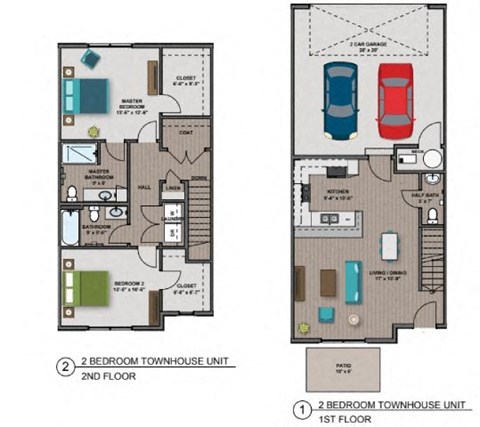 Walker Floor Plan at The Edison at Woodbury, Minnesota, 55129