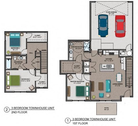 Whitney III Floor Plan at The Edison at Woodbury, Woodbury, 55129