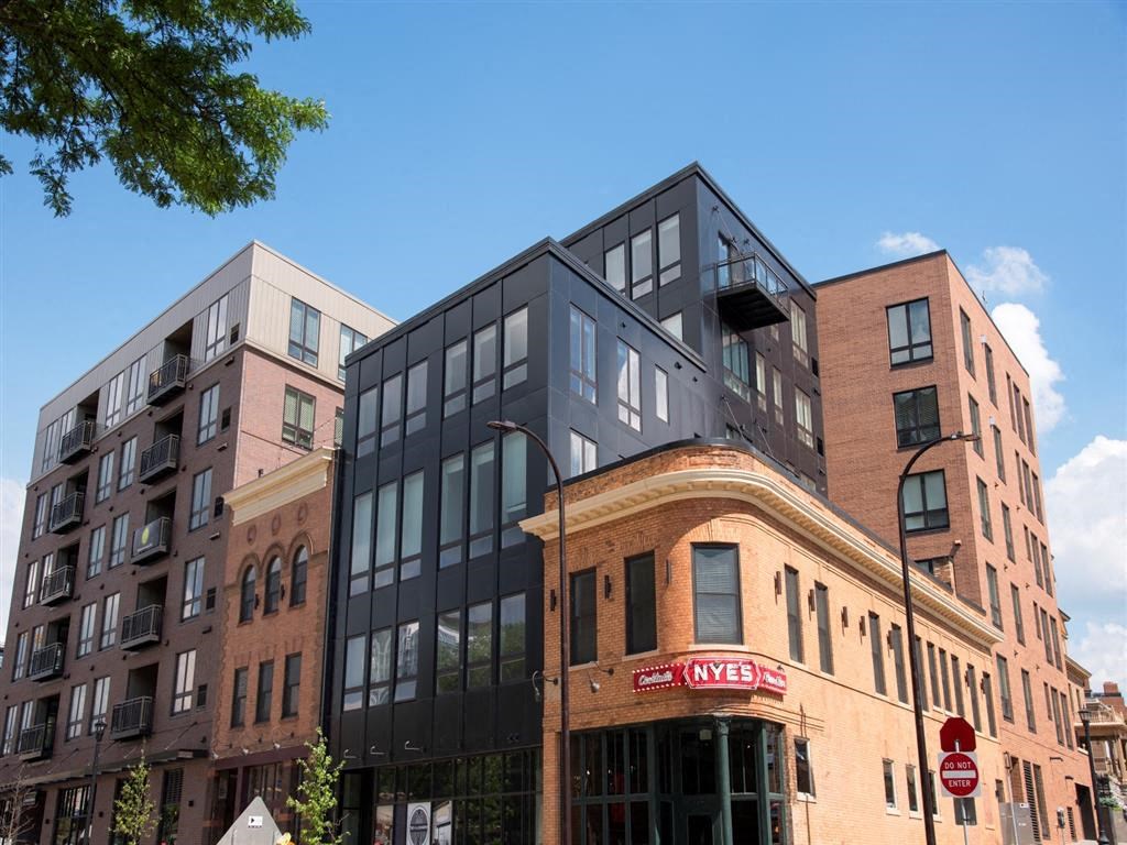 building outside road at The M on Hennepin, Minneapolis