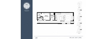 Ritz Floor Plan at The M on Hennepin, Minneapolis, MN, 55414