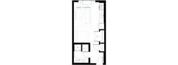 Bayside Floor Plan at Viridium Apartments, Minneapolis, MN 55401