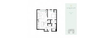 Denim Floor Plan at Viridium Apartments, Minneapolis, MN