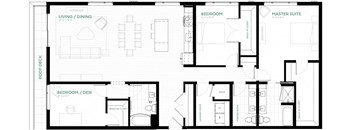 Bluebell Floor Plan at Viridium Apartments, Minneapolis, MN