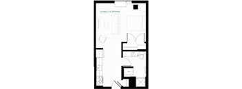 Cobalt Floor Plan at Viridium Apartments, Minnesota 