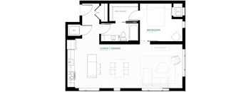 Ivy Floor Plan at Viridium Apartments, Minnesota 