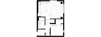 Juniper Floor Plan at Viridium Apartments, Minnesota 
