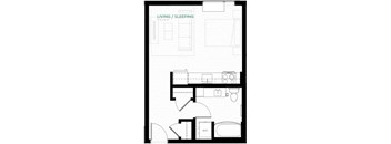 Olive Floor Plan at Viridium Apartments, Minnesota 
