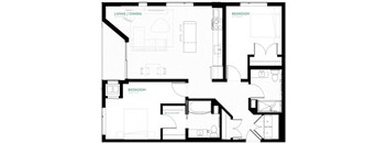 Smoke Floor Plan at Viridium Apartments, Minneapolis, MN