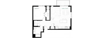 Twilight Floor Plan at Viridium Apartments, Minneapolis