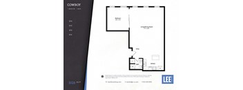 Cowboy Floor Plan at Lee Lofts, Minneapolis, 55401
