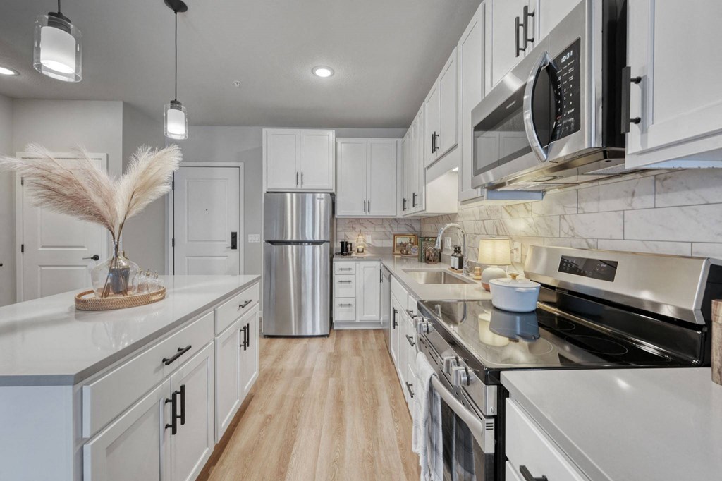 Bright Kitchen at Lochner Apartments, Minnesota