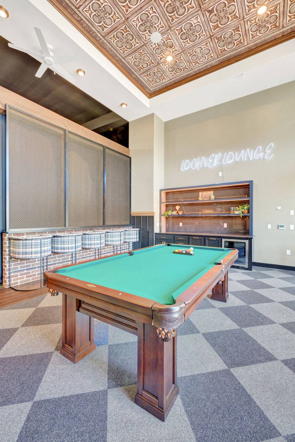 Game Room With Pool Table at Lochner Apartments, White Bear Lake, MN,  55110