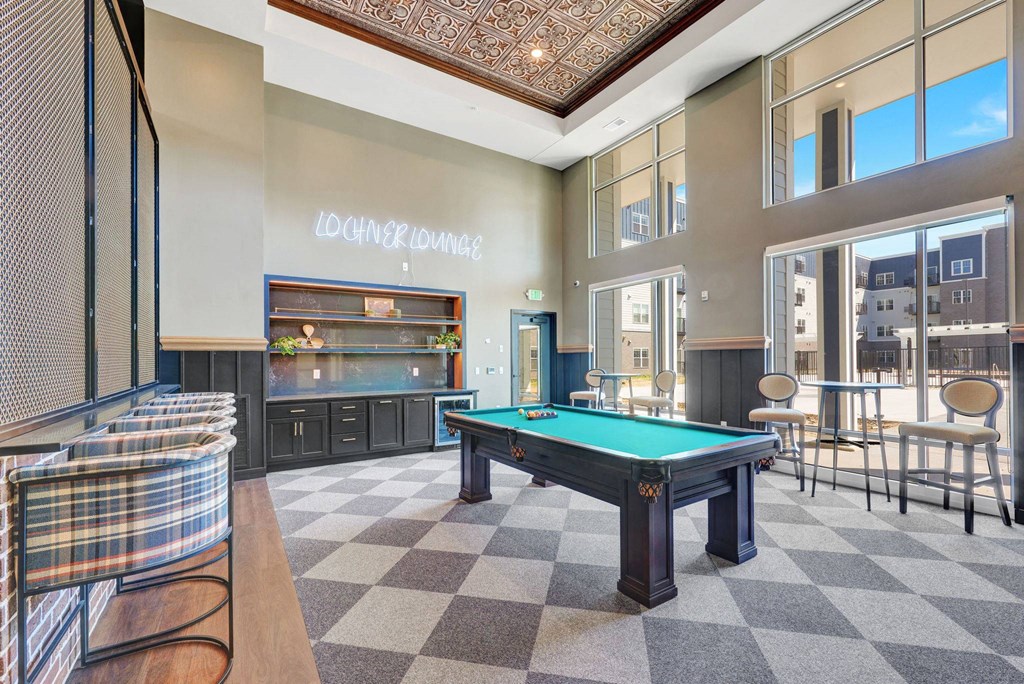 Game room at Lochner Apartments, Minnesota
