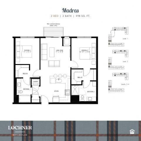 2Bed 2Bath_5 at Lochner Apartments, White Bear Lake, MN,  55110