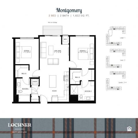 2Bed 2Bath_6 at Lochner Apartments, White Bear Lake, 55110