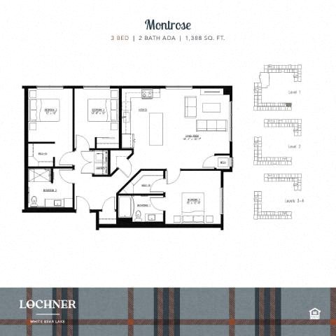 3Bed 2Bath_2 at Lochner Apartments, MN, 55110