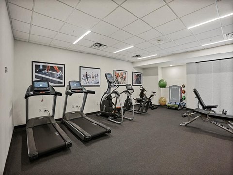A Gym with Treadmills at Nova SP Apartments, St. Paul, Minnesota