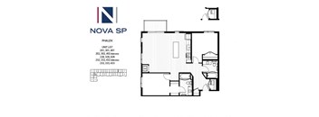 Phalen Floor Plan at Nova SP Apartments, Minnesota, 55130
