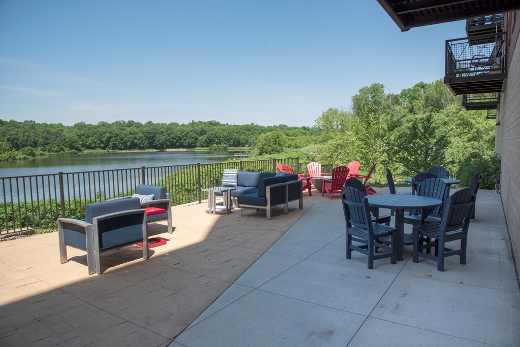 Patio Seating at Lake Jonathan Flats, Minnesota