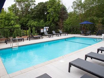 UPII outdoor pool with sundeck at Urban Park I and II Apartments, Minnesota