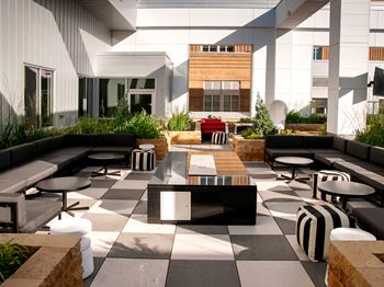 Lounge Area with Fire Pit at Custom House, St. Paul, 55101