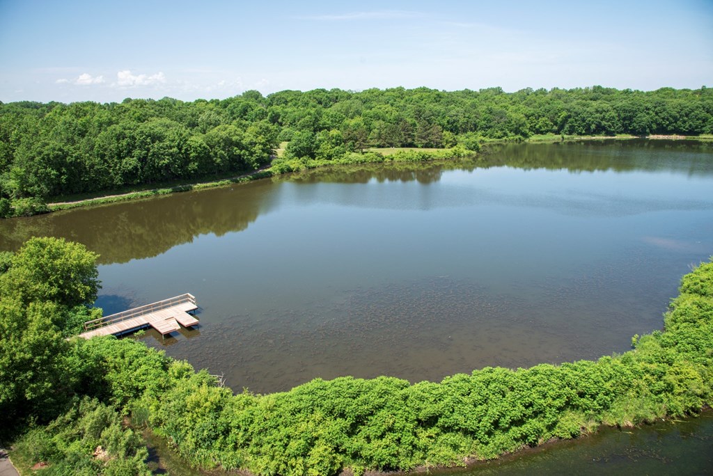 Lake With Lush Natural Surrounding at Lake Jonathan Flats, Minnesota, 55318