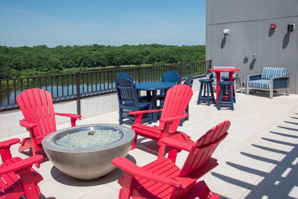 Rooftop Lounge at Lake Jonathan Flats, Chaska, Minnesota