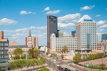 City Buildings at The Arlow on Kellogg, Minnesota