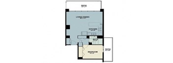 the floor plan of a 2103 sq ft apartment