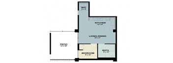 the floor plan of a small house with a loft
