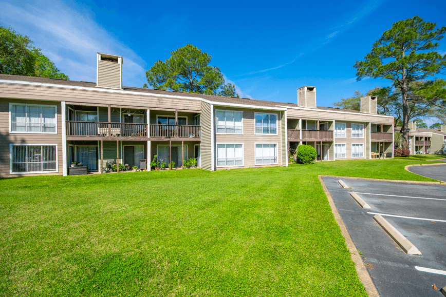 Back Side View of one of the buildings on property