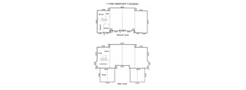 an image of a floor plan of a three bedroom apartment