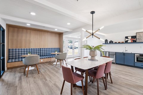 Modern Dining Room at Ocean Villas Apartments, Oxnard, CA 